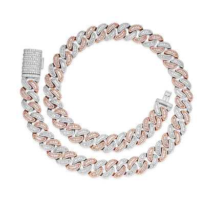 15mm Heavy Iced Cuban Link Chain – VVS Moissanite Necklace