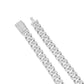 15mm Heavy Iced Cuban Link Chain – VVS Moissanite Necklace