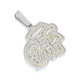 Fully Iced Out OTF Pendant Round & Baguette VVS Shiny Moissanite Letter Pendant