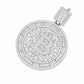 Iced Out Bitcoin Moissanite Pendant 14K Gold Plated Over 925 Sterling Silver