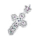 ced Out Moissanite Cross Pendant