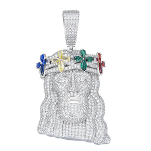Iced Out Moissanite Jesus Piece