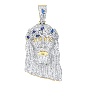 Moissanite Jesus Piece Pendant