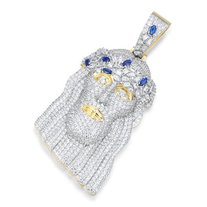 Moissanite Jesus Piece Pendant