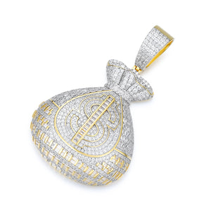 Moissanite Money Bag Pendant